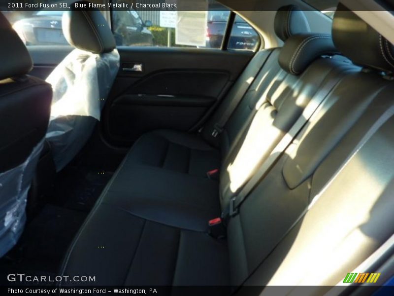 Blue Flame Metallic / Charcoal Black 2011 Ford Fusion SEL