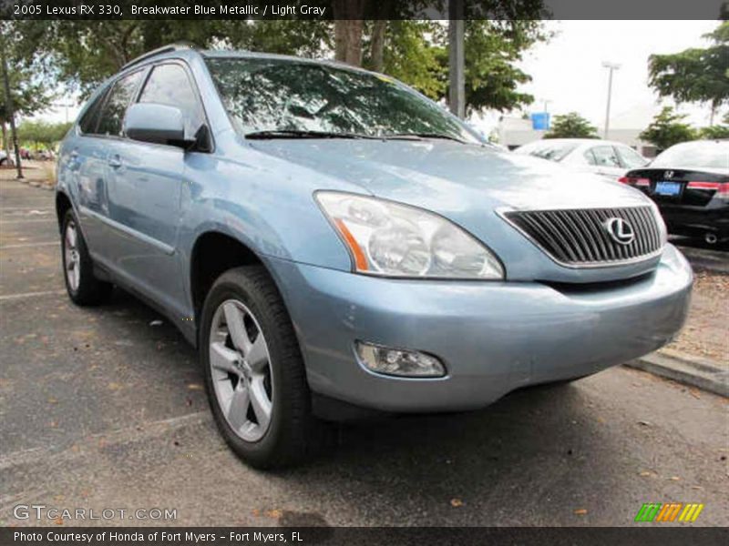 Breakwater Blue Metallic / Light Gray 2005 Lexus RX 330