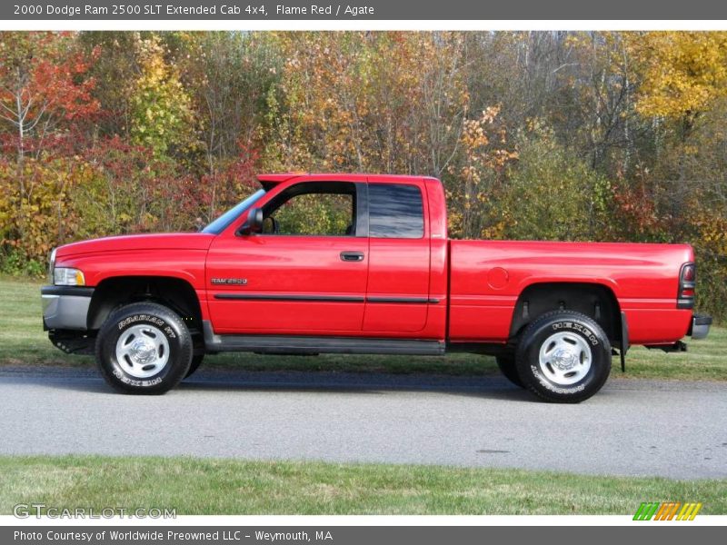  2000 Ram 2500 SLT Extended Cab 4x4 Flame Red