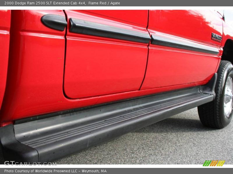 Flame Red / Agate 2000 Dodge Ram 2500 SLT Extended Cab 4x4