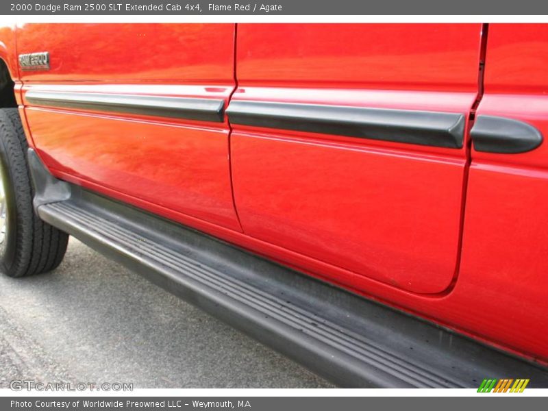 Flame Red / Agate 2000 Dodge Ram 2500 SLT Extended Cab 4x4