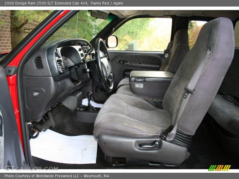 Flame Red / Agate 2000 Dodge Ram 2500 SLT Extended Cab 4x4
