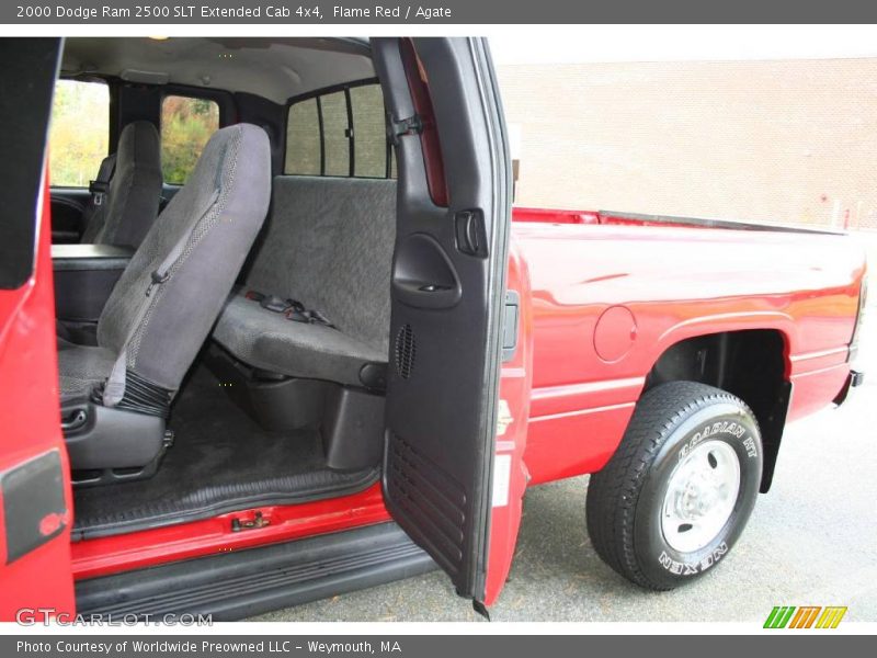 Flame Red / Agate 2000 Dodge Ram 2500 SLT Extended Cab 4x4
