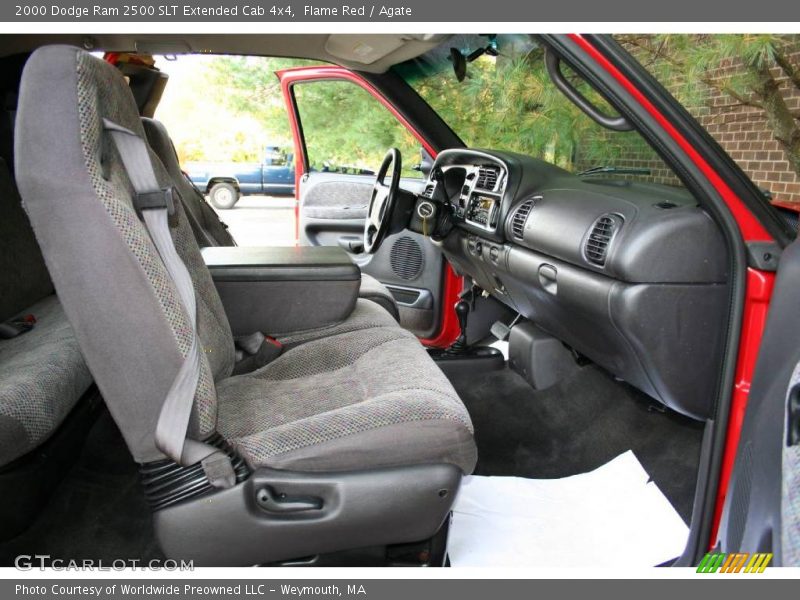 Flame Red / Agate 2000 Dodge Ram 2500 SLT Extended Cab 4x4