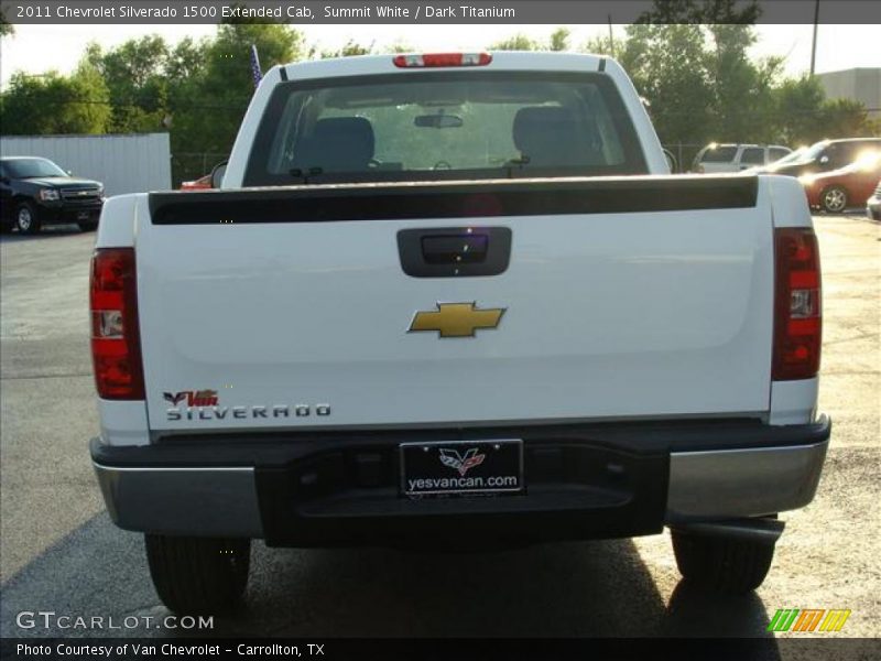 Summit White / Dark Titanium 2011 Chevrolet Silverado 1500 Extended Cab