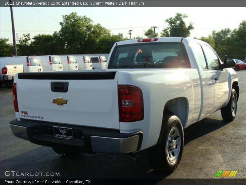 Summit White / Dark Titanium 2011 Chevrolet Silverado 1500 Extended Cab