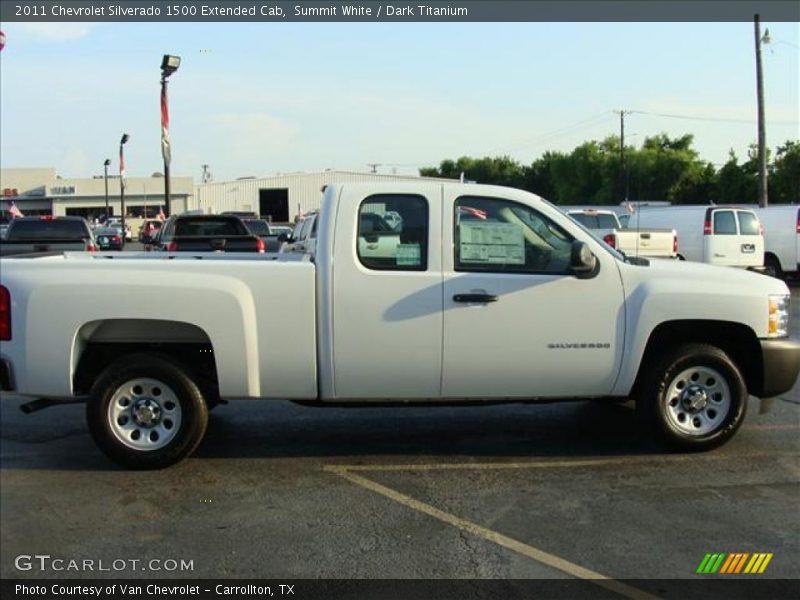 Summit White / Dark Titanium 2011 Chevrolet Silverado 1500 Extended Cab