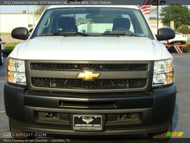 Summit White / Dark Titanium 2011 Chevrolet Silverado 1500 Extended Cab