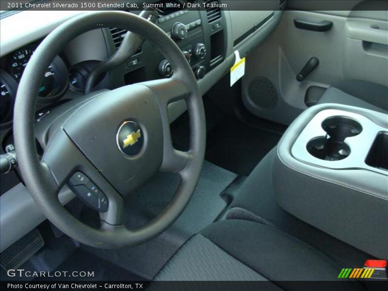 Summit White / Dark Titanium 2011 Chevrolet Silverado 1500 Extended Cab