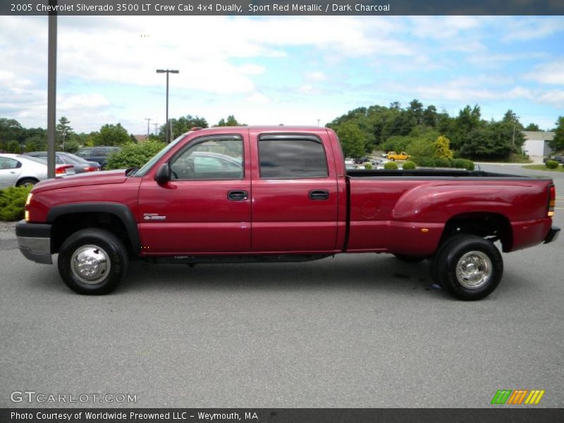 Sport Red Metallic / Dark Charcoal 2005 Chevrolet Silverado 3500 LT Crew Cab 4x4 Dually