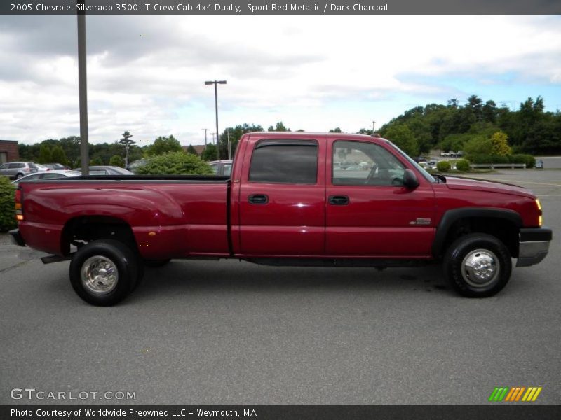 Sport Red Metallic / Dark Charcoal 2005 Chevrolet Silverado 3500 LT Crew Cab 4x4 Dually