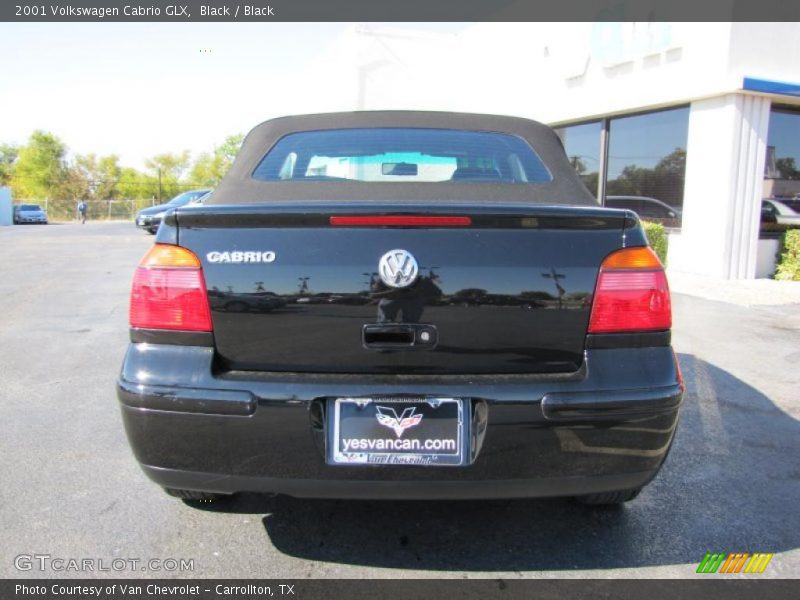 Black / Black 2001 Volkswagen Cabrio GLX