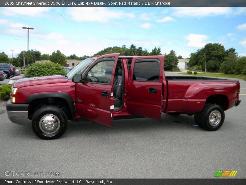 Sport Red Metallic / Dark Charcoal 2005 Chevrolet Silverado 3500 LT Crew Cab 4x4 Dually