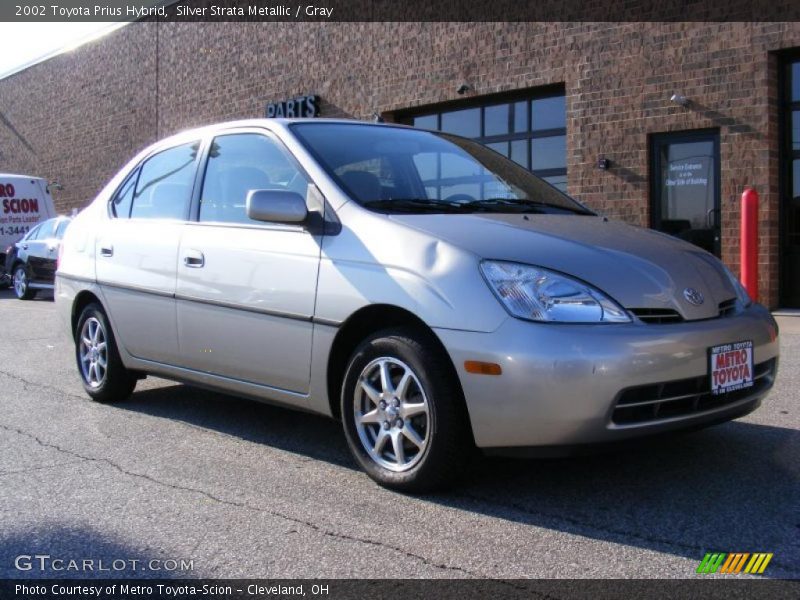 Silver Strata Metallic / Gray 2002 Toyota Prius Hybrid