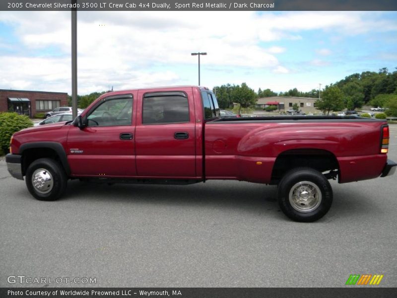 Sport Red Metallic / Dark Charcoal 2005 Chevrolet Silverado 3500 LT Crew Cab 4x4 Dually