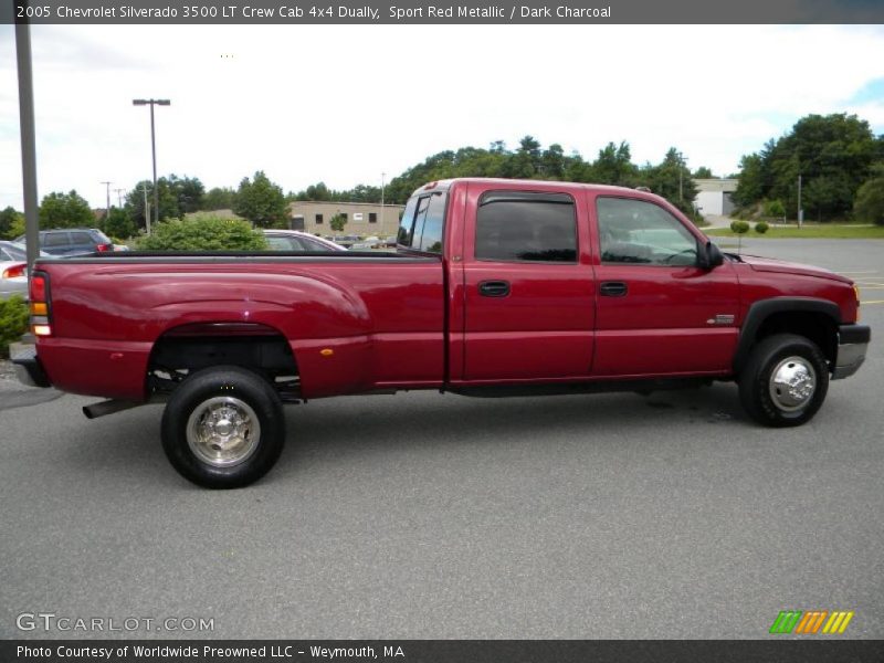 Sport Red Metallic / Dark Charcoal 2005 Chevrolet Silverado 3500 LT Crew Cab 4x4 Dually