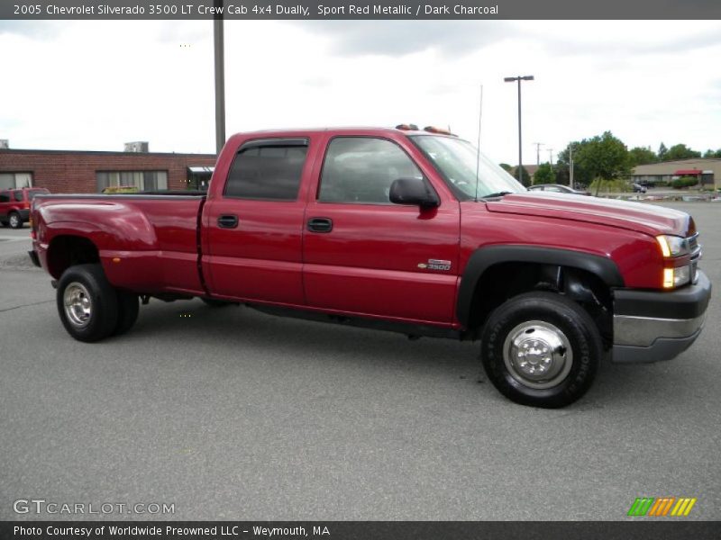 Sport Red Metallic / Dark Charcoal 2005 Chevrolet Silverado 3500 LT Crew Cab 4x4 Dually