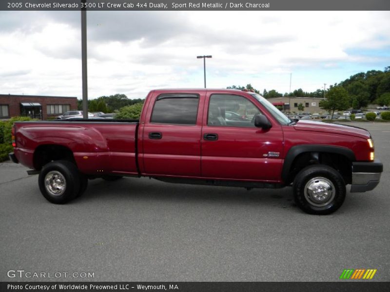 Sport Red Metallic / Dark Charcoal 2005 Chevrolet Silverado 3500 LT Crew Cab 4x4 Dually