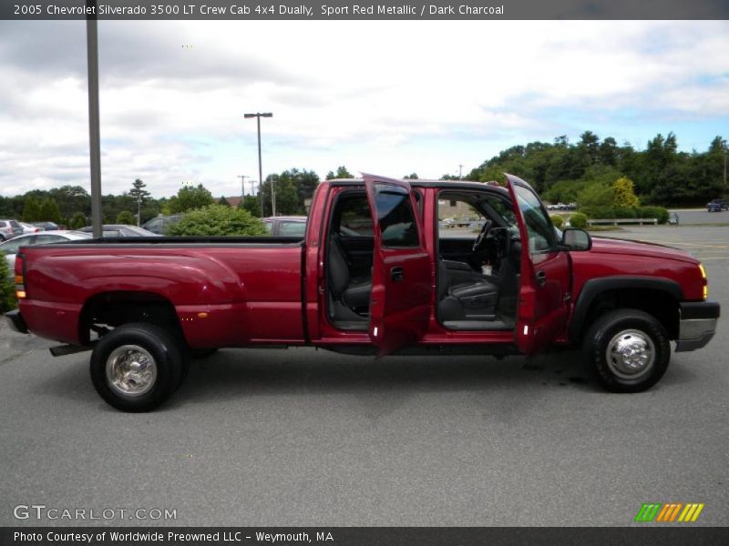 Sport Red Metallic / Dark Charcoal 2005 Chevrolet Silverado 3500 LT Crew Cab 4x4 Dually