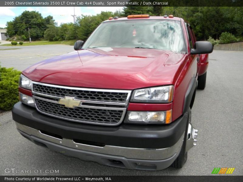Sport Red Metallic / Dark Charcoal 2005 Chevrolet Silverado 3500 LT Crew Cab 4x4 Dually
