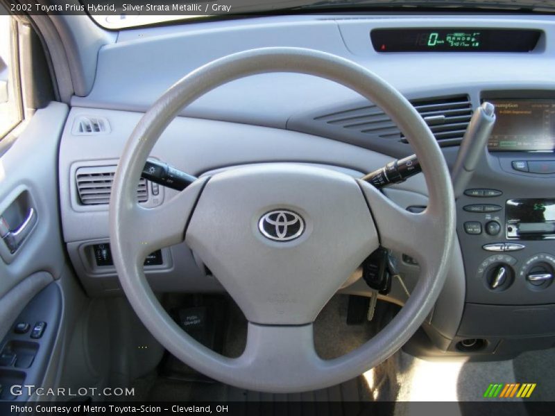 Silver Strata Metallic / Gray 2002 Toyota Prius Hybrid