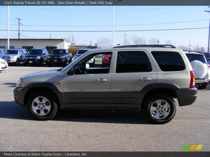 Satin Silver Metallic / Dark Flint Gray 2003 Mazda Tribute ES-V6 4WD