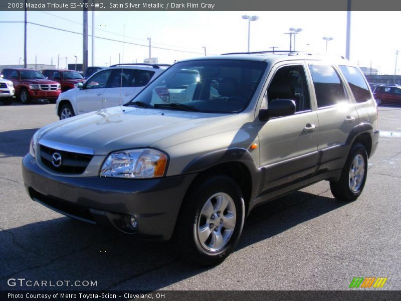 Satin Silver Metallic / Dark Flint Gray 2003 Mazda Tribute ES-V6 4WD