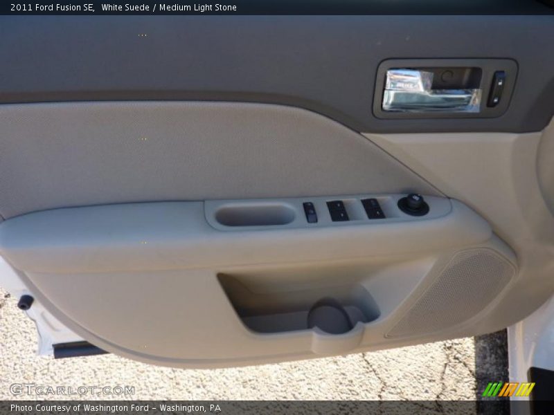 White Suede / Medium Light Stone 2011 Ford Fusion SE