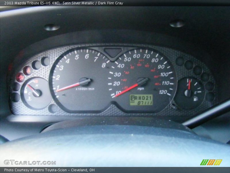 Satin Silver Metallic / Dark Flint Gray 2003 Mazda Tribute ES-V6 4WD