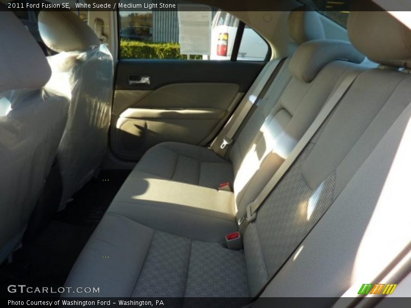 White Suede / Medium Light Stone 2011 Ford Fusion SE