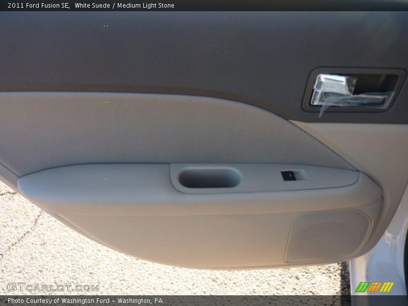 White Suede / Medium Light Stone 2011 Ford Fusion SE