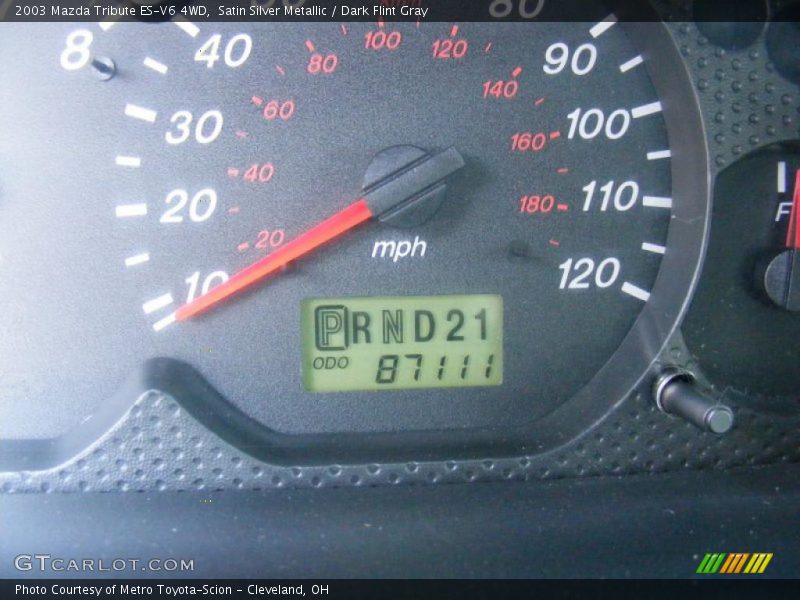 Satin Silver Metallic / Dark Flint Gray 2003 Mazda Tribute ES-V6 4WD
