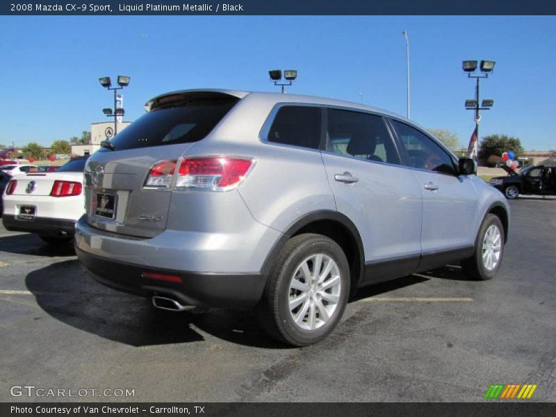 Liquid Platinum Metallic / Black 2008 Mazda CX-9 Sport