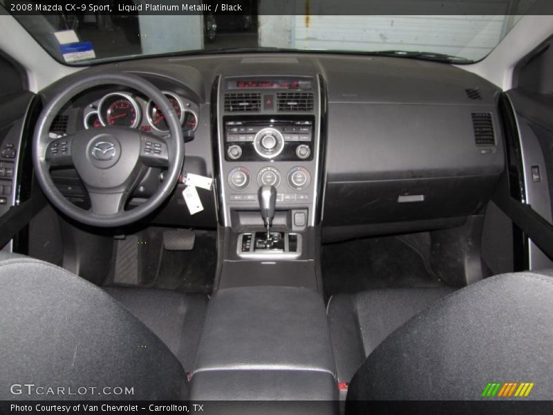 Liquid Platinum Metallic / Black 2008 Mazda CX-9 Sport