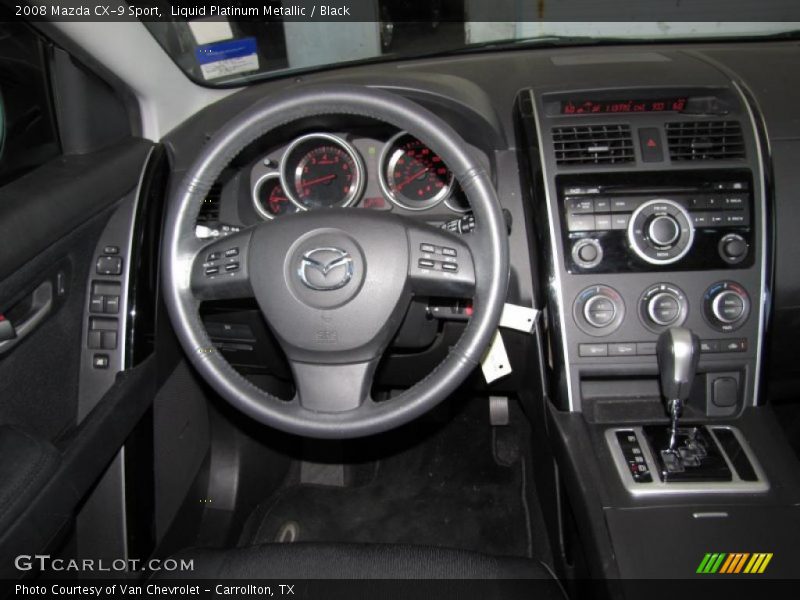 Liquid Platinum Metallic / Black 2008 Mazda CX-9 Sport