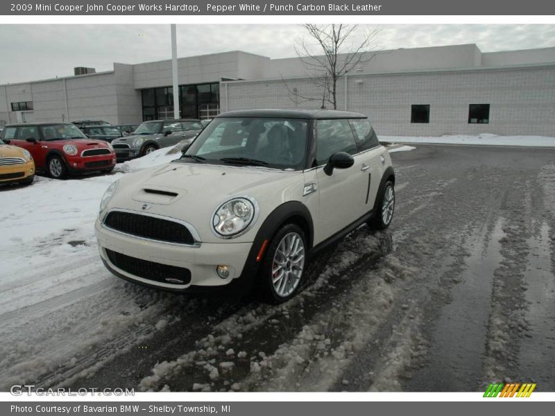 Pepper White / Punch Carbon Black Leather 2009 Mini Cooper John Cooper Works Hardtop