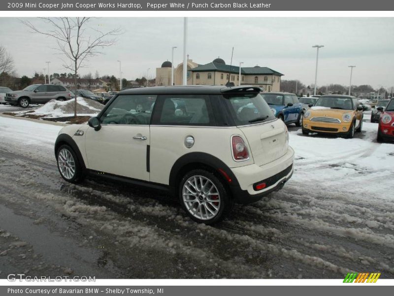 Pepper White / Punch Carbon Black Leather 2009 Mini Cooper John Cooper Works Hardtop