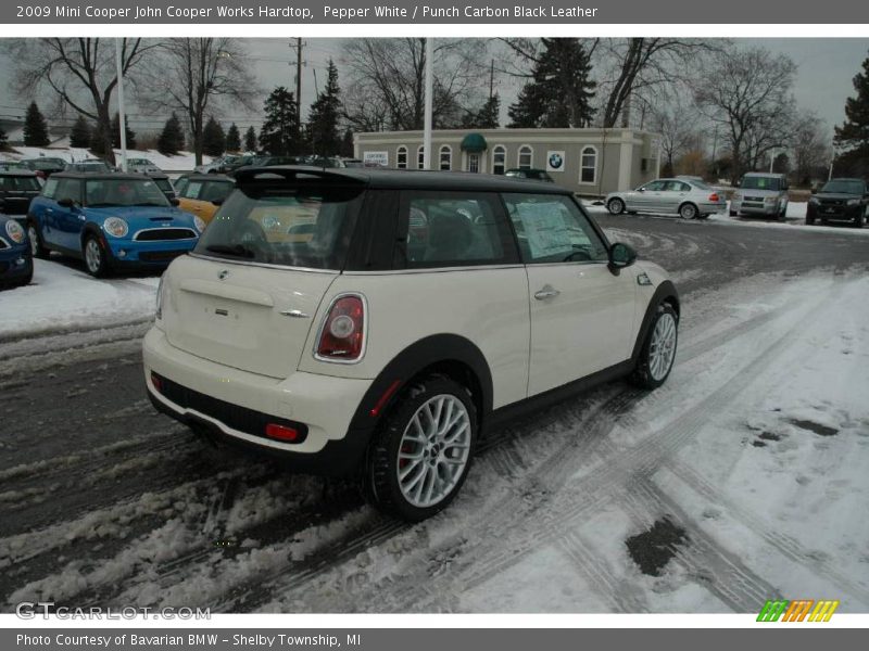 Pepper White / Punch Carbon Black Leather 2009 Mini Cooper John Cooper Works Hardtop