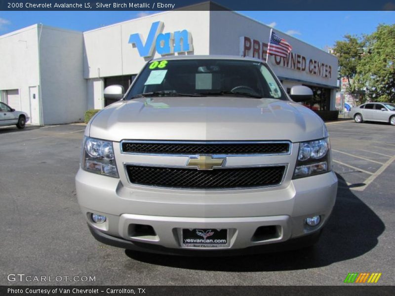 Silver Birch Metallic / Ebony 2008 Chevrolet Avalanche LS