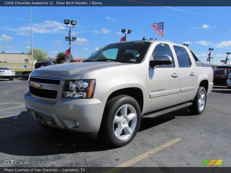 Silver Birch Metallic / Ebony 2008 Chevrolet Avalanche LS