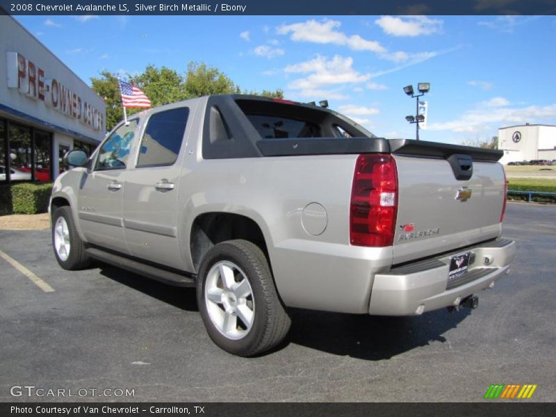 Silver Birch Metallic / Ebony 2008 Chevrolet Avalanche LS