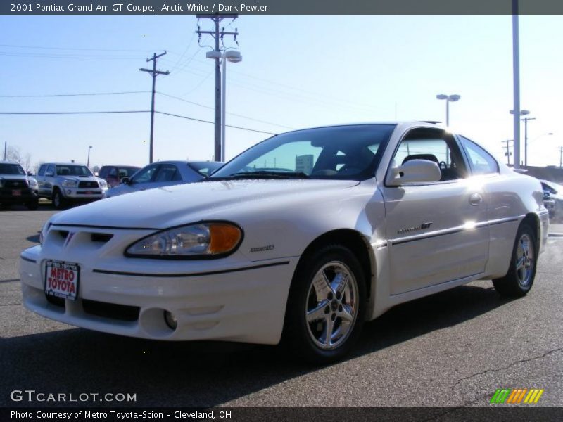 Arctic White / Dark Pewter 2001 Pontiac Grand Am GT Coupe