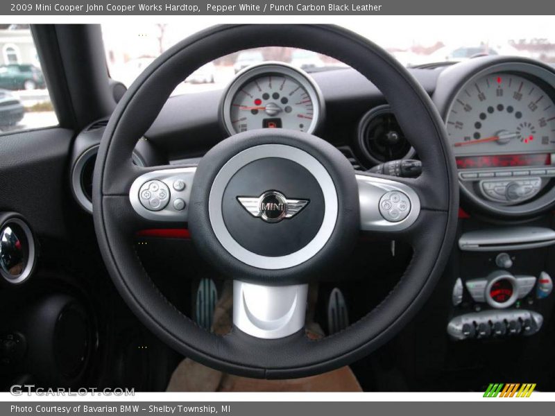 Pepper White / Punch Carbon Black Leather 2009 Mini Cooper John Cooper Works Hardtop