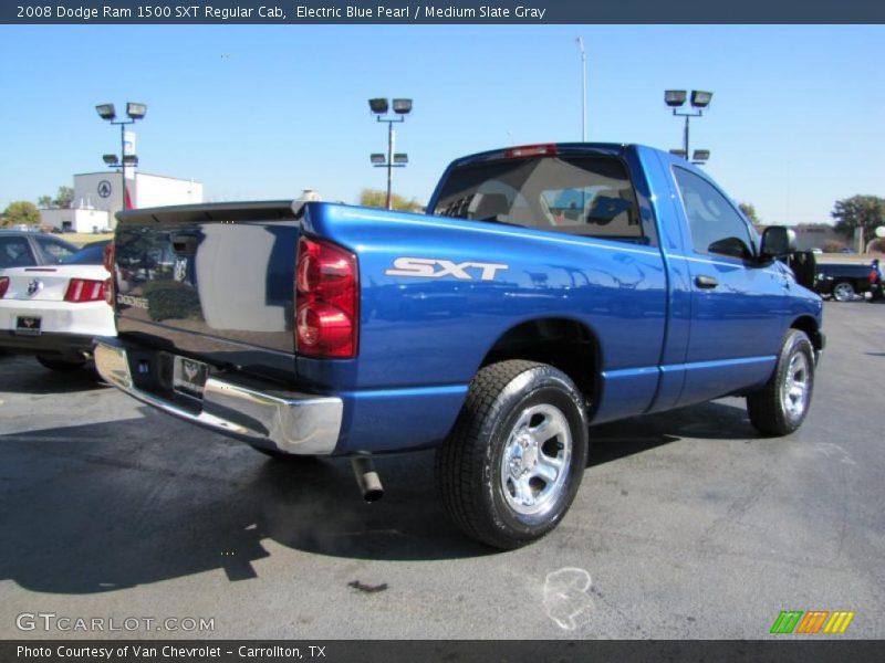 Electric Blue Pearl / Medium Slate Gray 2008 Dodge Ram 1500 SXT Regular Cab