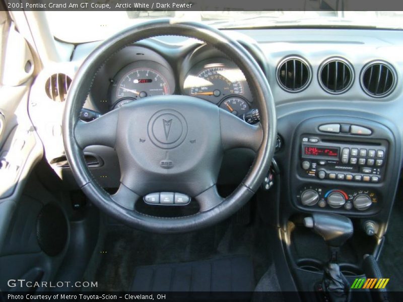 Arctic White / Dark Pewter 2001 Pontiac Grand Am GT Coupe