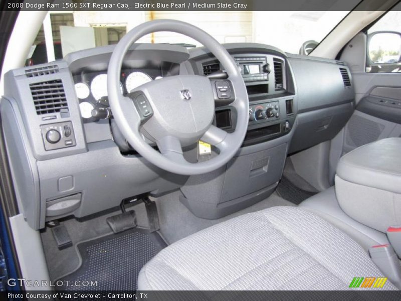 Electric Blue Pearl / Medium Slate Gray 2008 Dodge Ram 1500 SXT Regular Cab