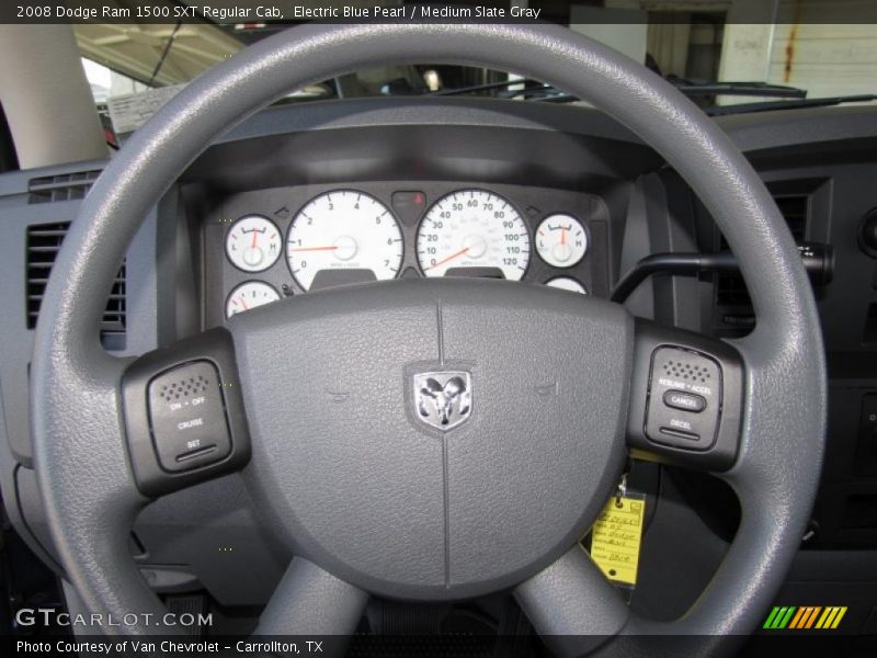 Electric Blue Pearl / Medium Slate Gray 2008 Dodge Ram 1500 SXT Regular Cab