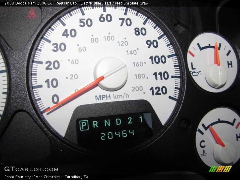 Electric Blue Pearl / Medium Slate Gray 2008 Dodge Ram 1500 SXT Regular Cab