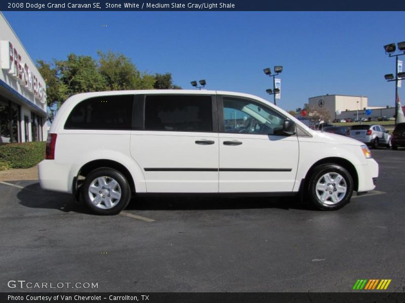 Stone White / Medium Slate Gray/Light Shale 2008 Dodge Grand Caravan SE