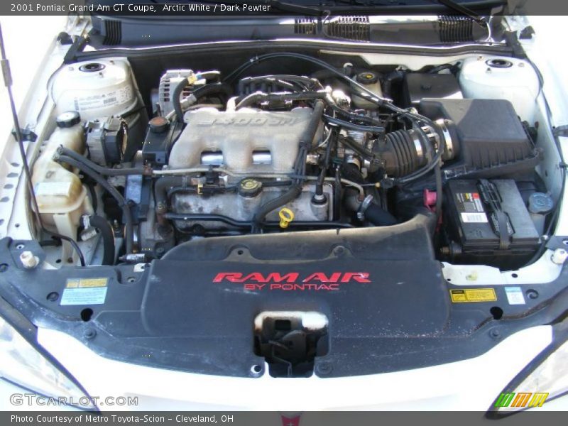 Arctic White / Dark Pewter 2001 Pontiac Grand Am GT Coupe